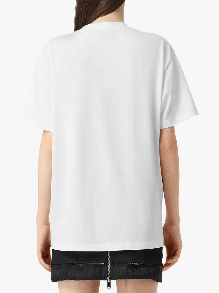 BURBERRY text print T-shirt