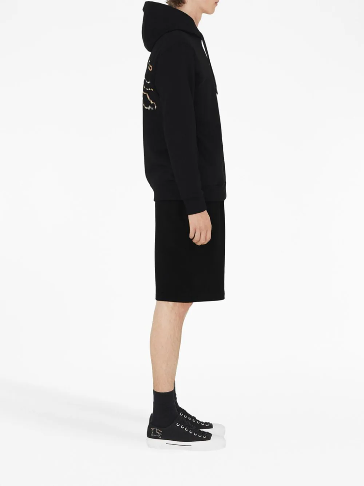 Burberry Check-EKD cotton hoodie