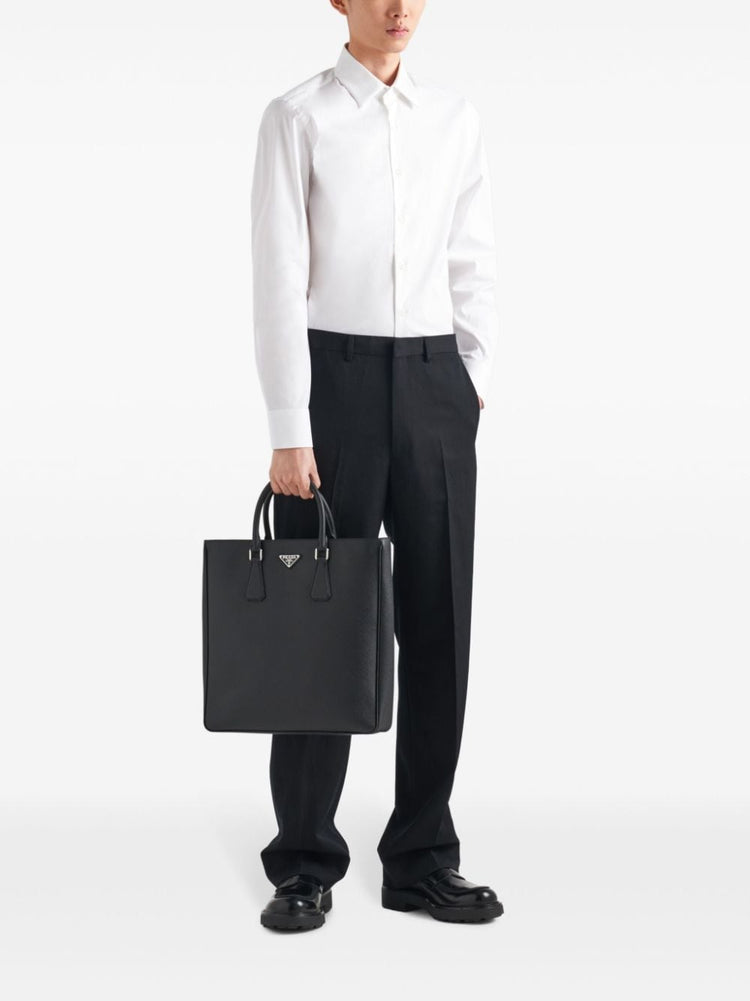 long-sleeve cotton shirt