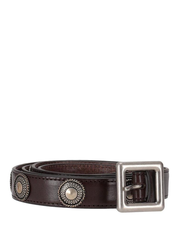 REKA STUDS 2 CM BELT OILY CALF SKIN