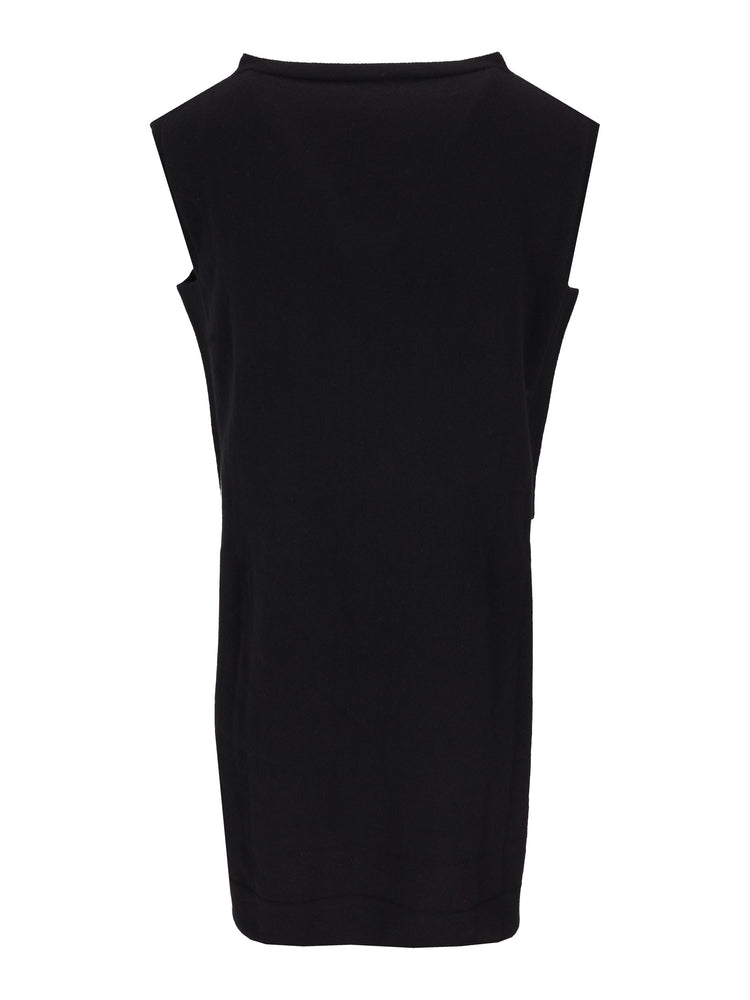 LA ROSE gilet links cashmere black