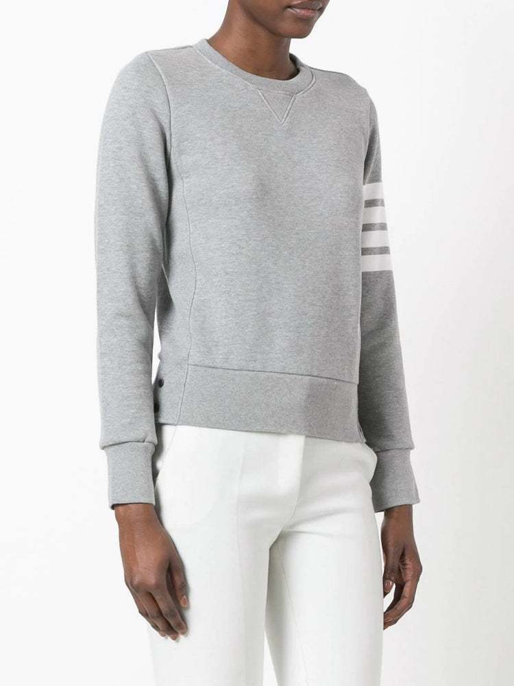 four-bar stripe cotton jumper