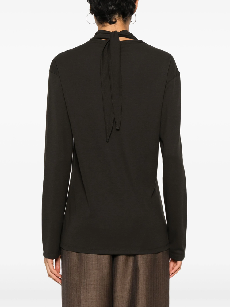 LONG SLEEVE FOULARD TOP