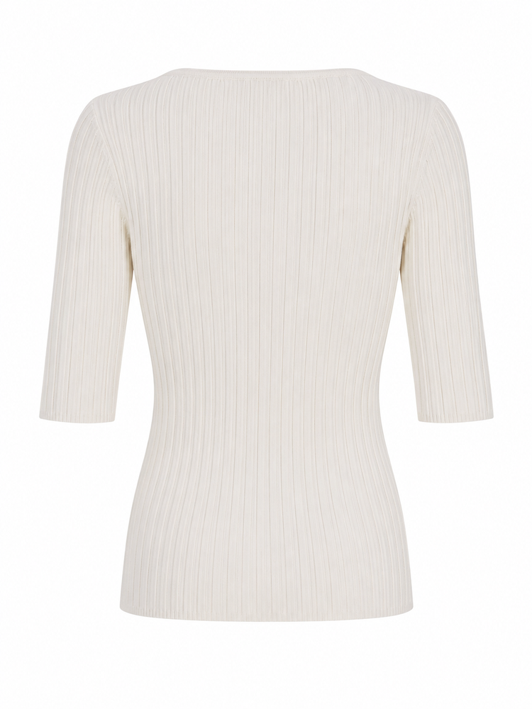LA ROSE V neck cash/silk cream