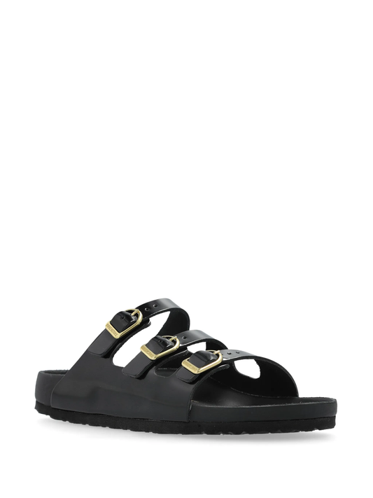 Florida DBuckle Exquisite shine black, Natural Lea