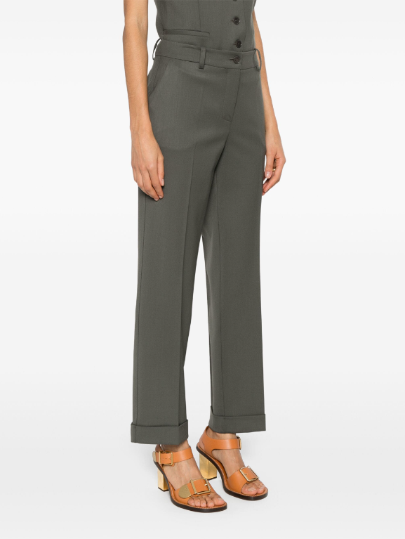 tailored virgin wool-blend trousers