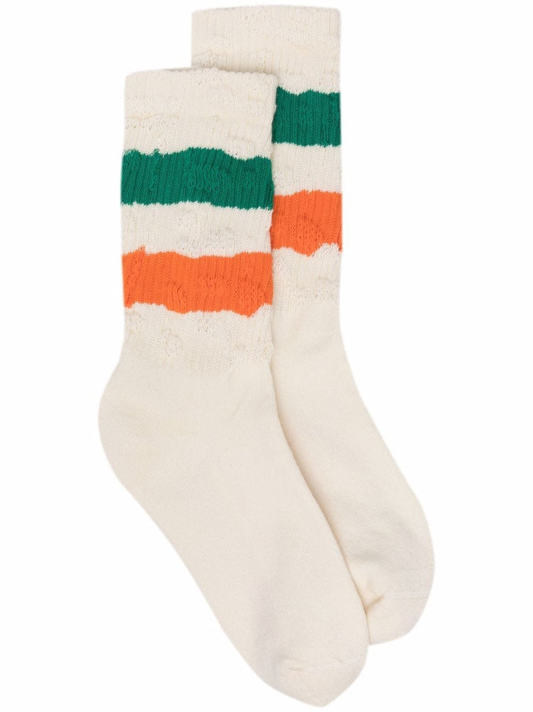 SOCKS HIGH RIB/STRIPES/RIPPED