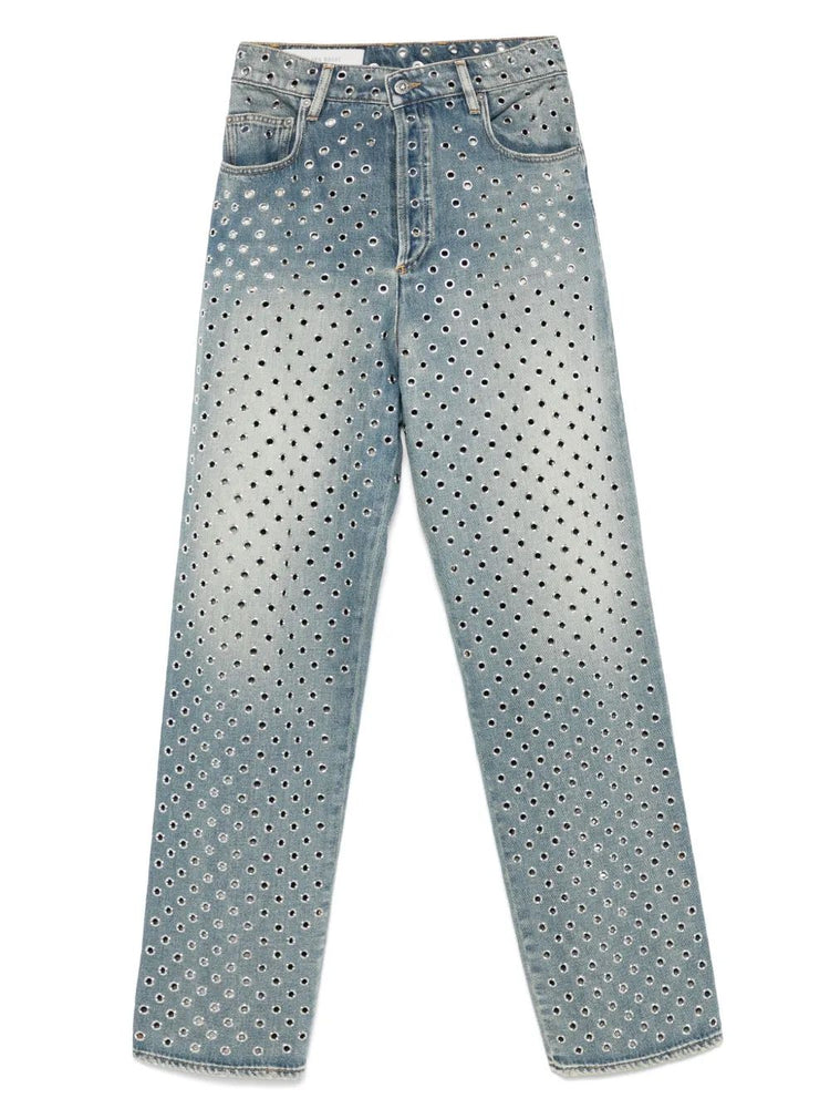 JOURNEY W'S PANT KIM SAND WASH ALL OVER EYELET