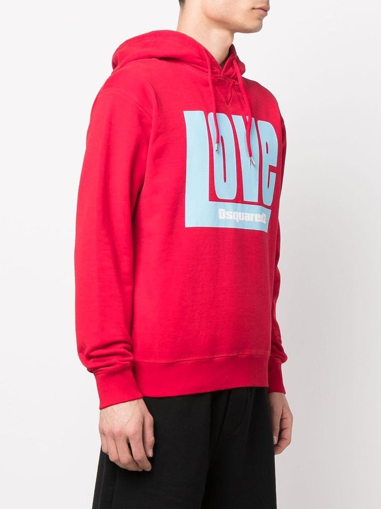 DSQUARED2 'Love' logo-print hoodie