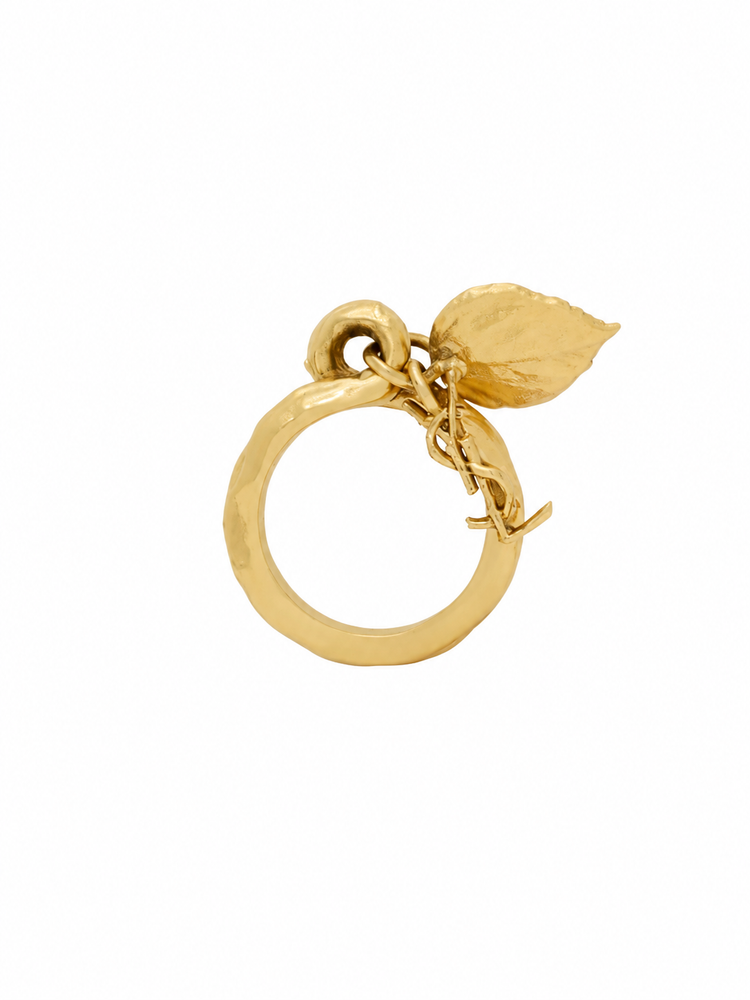 BAGUE FEUILLE ET CAS