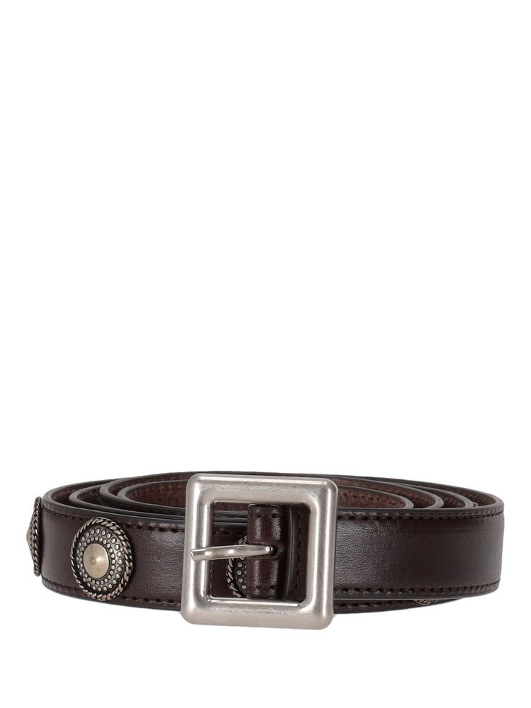 REKA STUDS 2 CM BELT OILY CALF SKIN