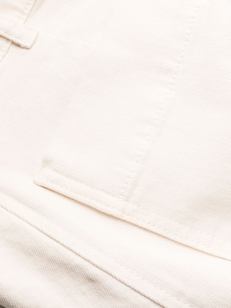 PAROSH multiple-pockets high-waisted trousers