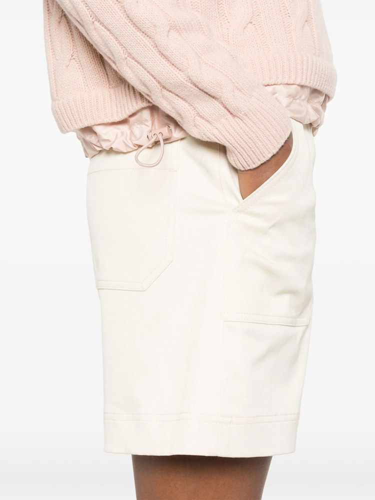 cotton gabardine shorts