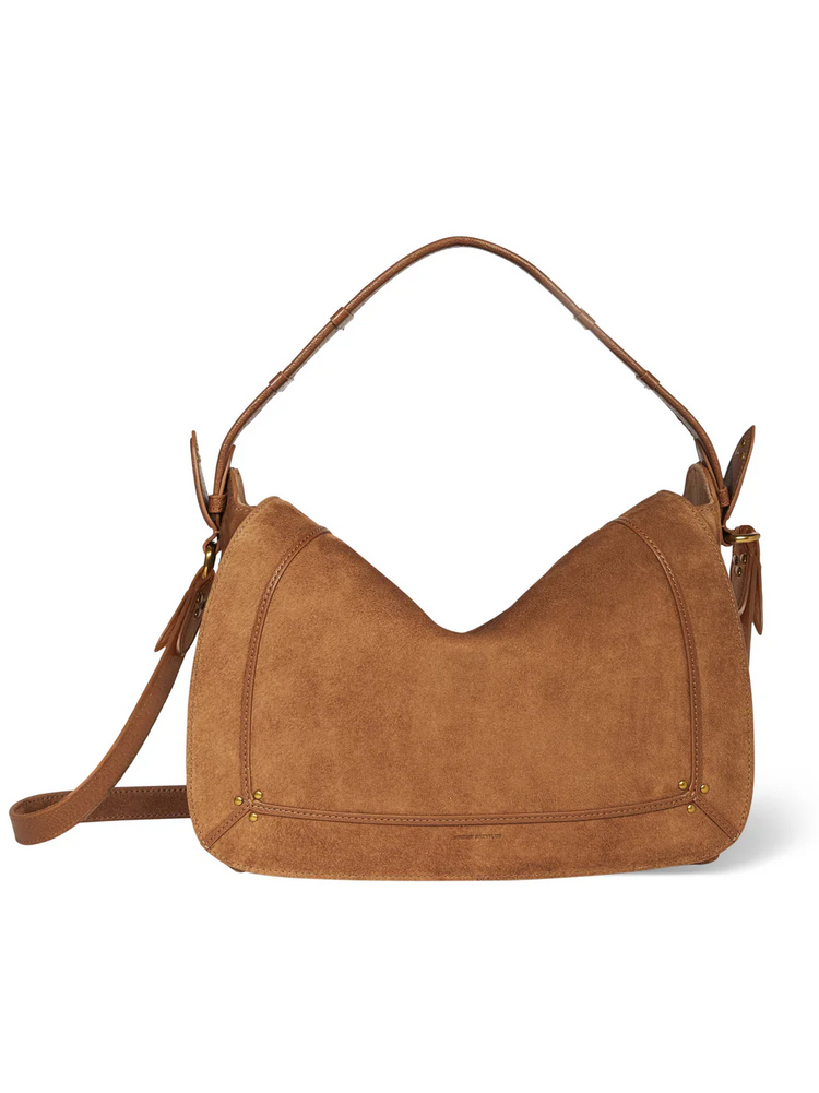 Pepito large suede bag