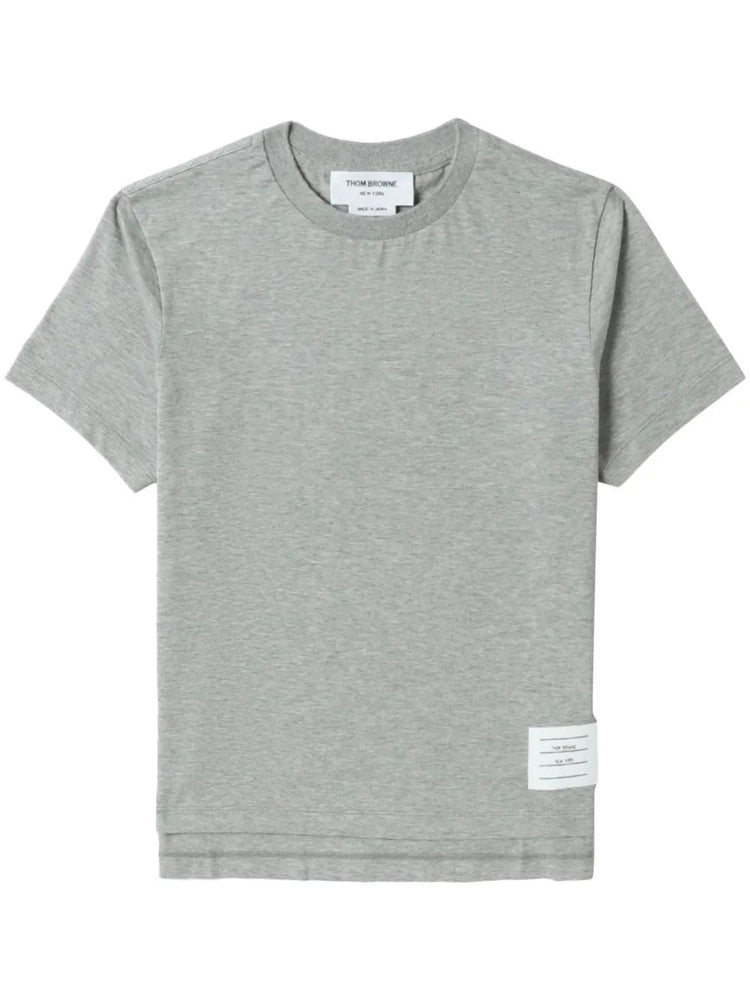 RELAXED FIT SS TEE WITH SIDE SLITS IN LT WEIGHT JERSEY
