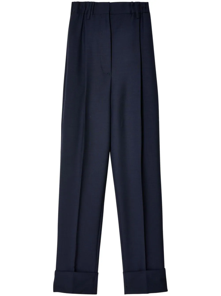 straight-leg trousers