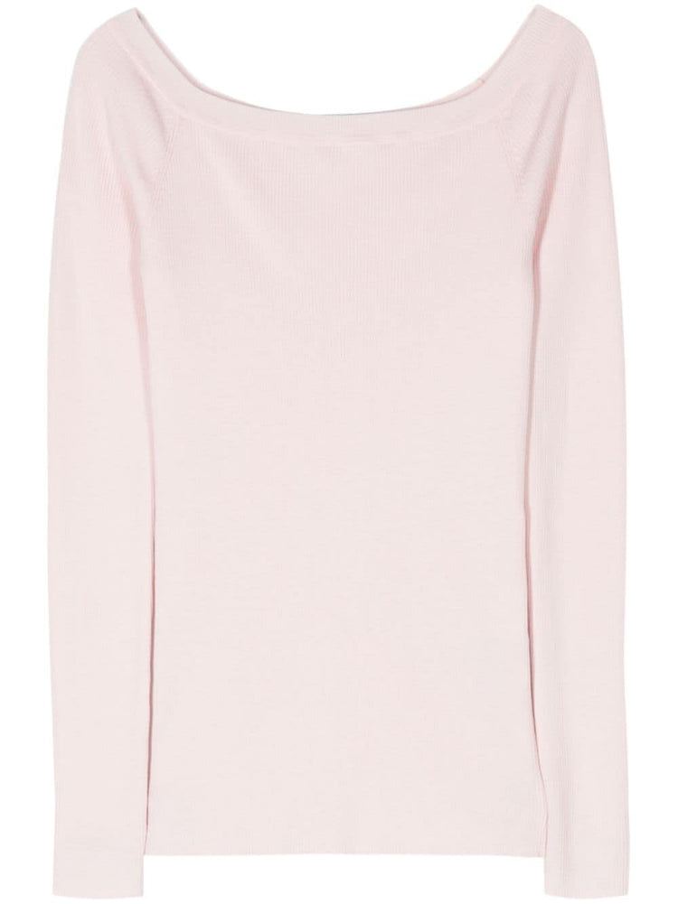 fine-ribbed jumper