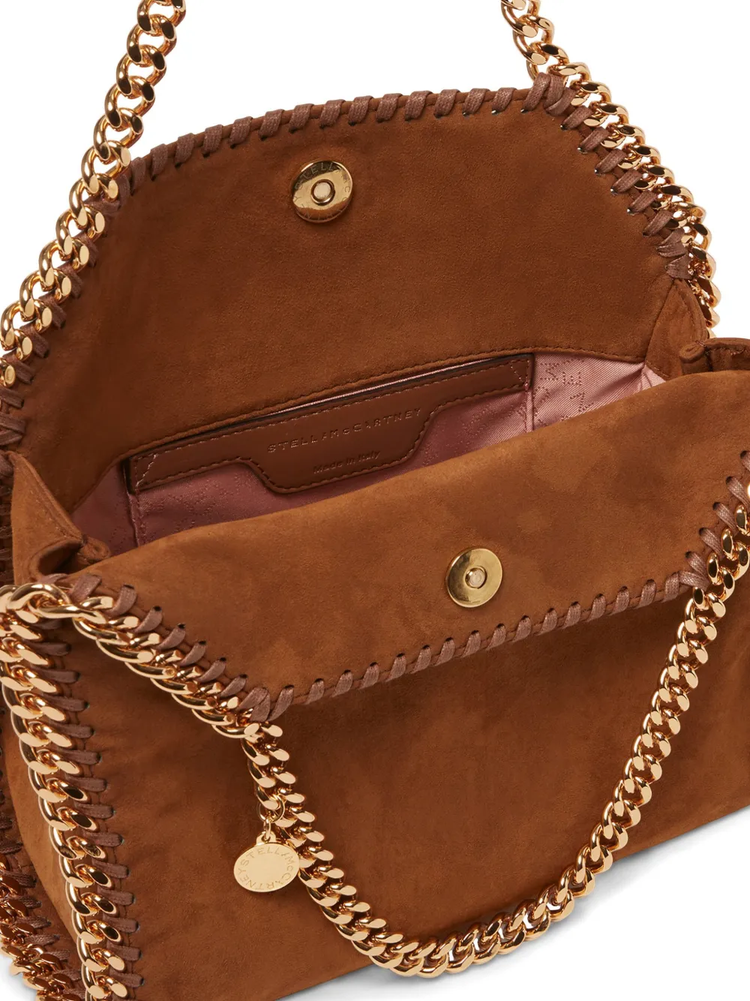 mini Falabella suede bag