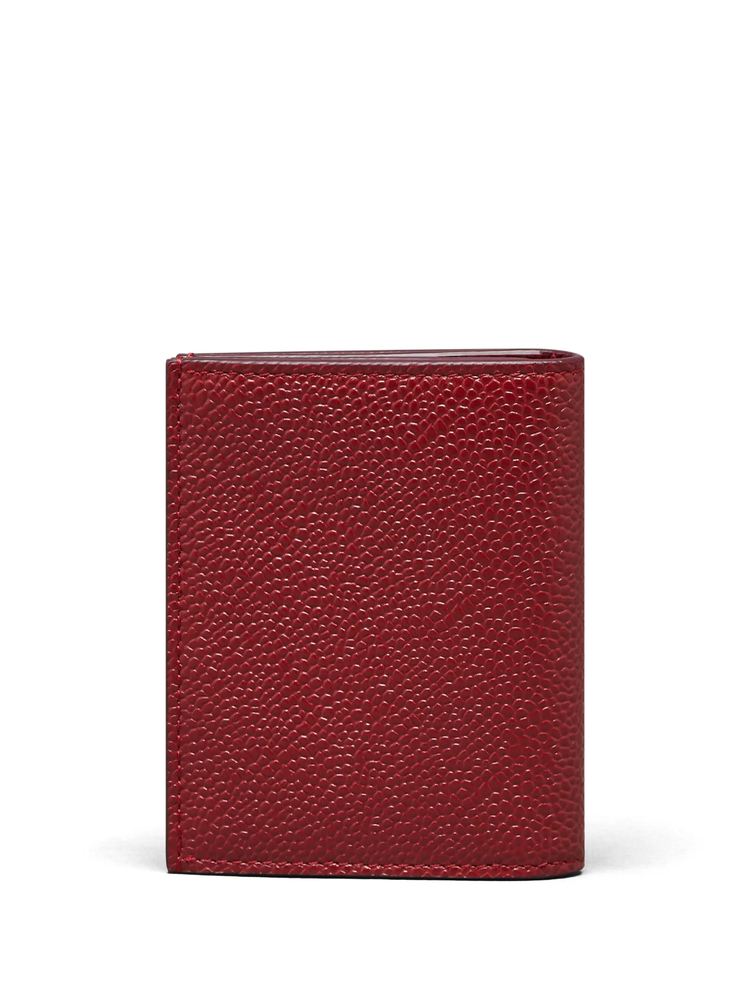 DOUBLE CARD HOLDER IN PEBBLE GRAIN LEATHER