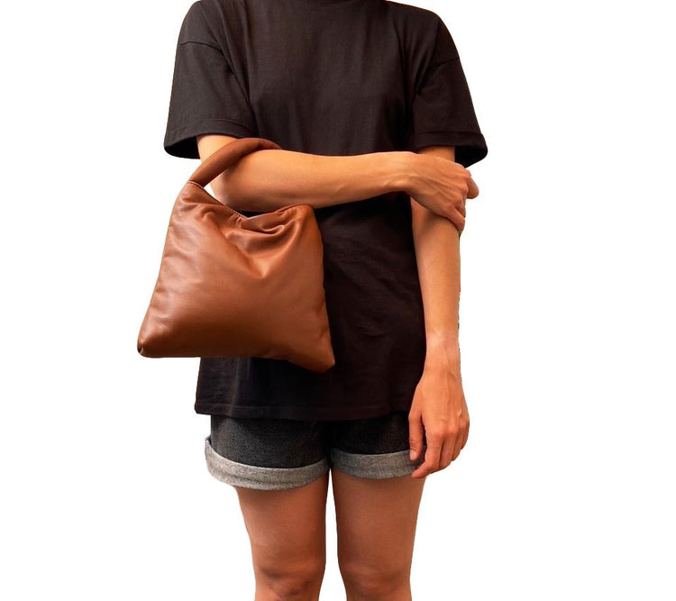 LA ROSE nappa bag cuoio