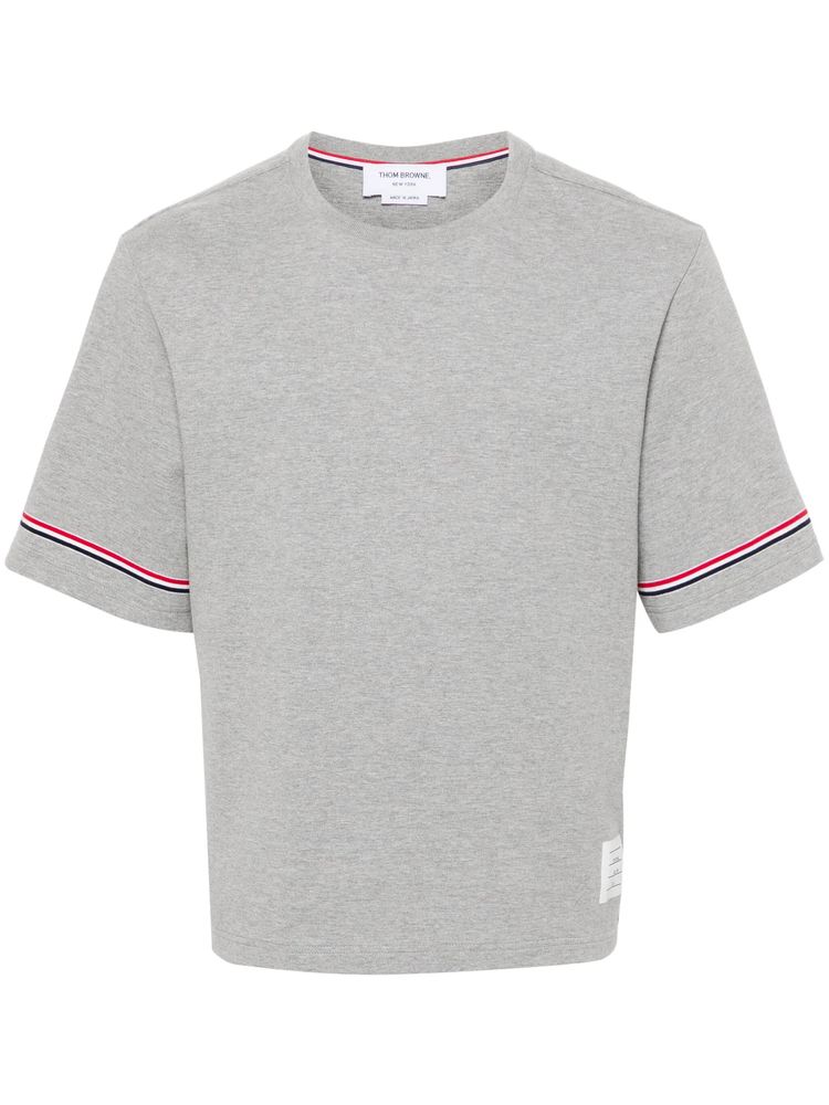RWB-stripe cotton T-shirt