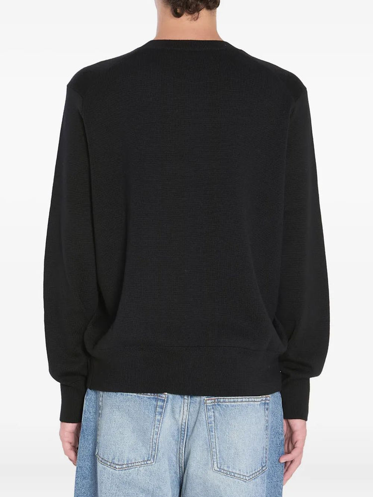 PULL COL ROND AVEC AMI DE COEUR CONTRASTE
