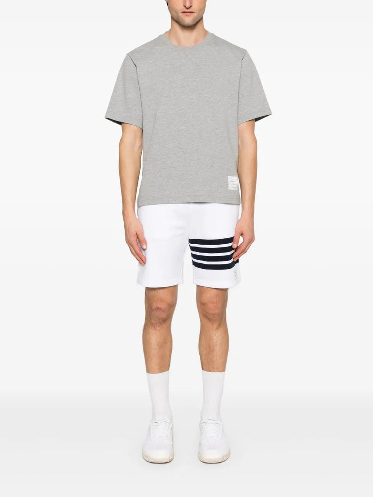 OVERSIZED SHORT SLEEVE TEE W/ RWB KNIT TRIM IN MEDIUM WEIGHT JERSEY
