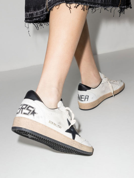 BALLSTAR NAPPA UPPER LEATHER STAR AND HEEL CRACK TOE AND SPUR