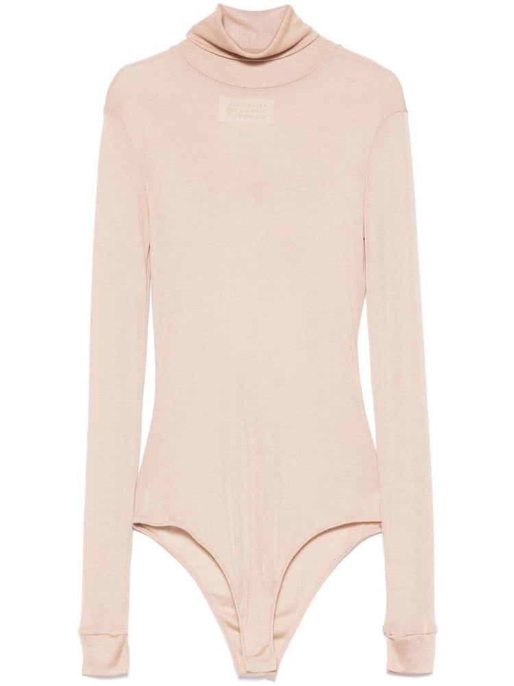 roll-neck long-sleeve bodysuit