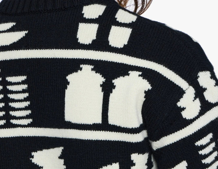CROCKERY JACQUARD JUMPER