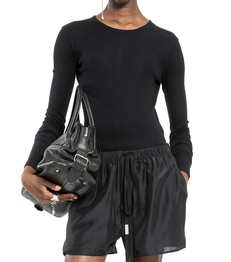 FIENE SLIM FIT LONG SLEEVES T-SHIRT VISCOSE COTTON