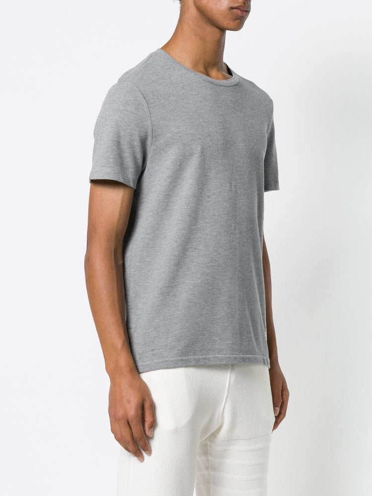 RELAXED FIT SS TEE W/ CENTER-BACK RWB STRIPE IN CLASSIC PIQUE