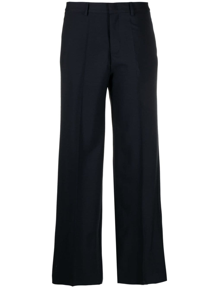 Lillie pressed-crease wide-leg pants
