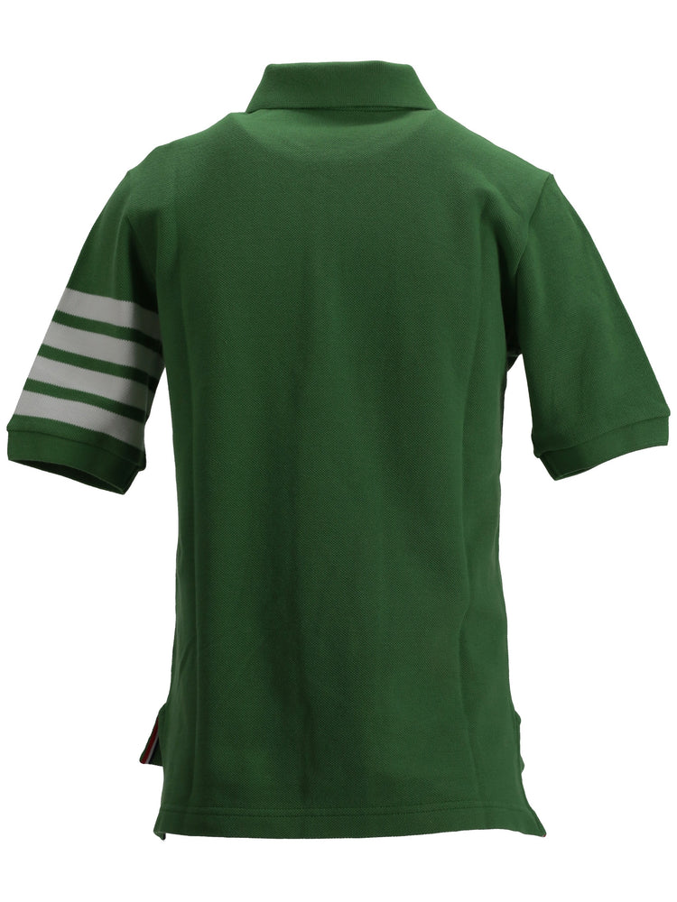 4-Bar short sleeved polo top
