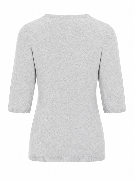 LA ROSE maglia 3/4 cashmere rosso