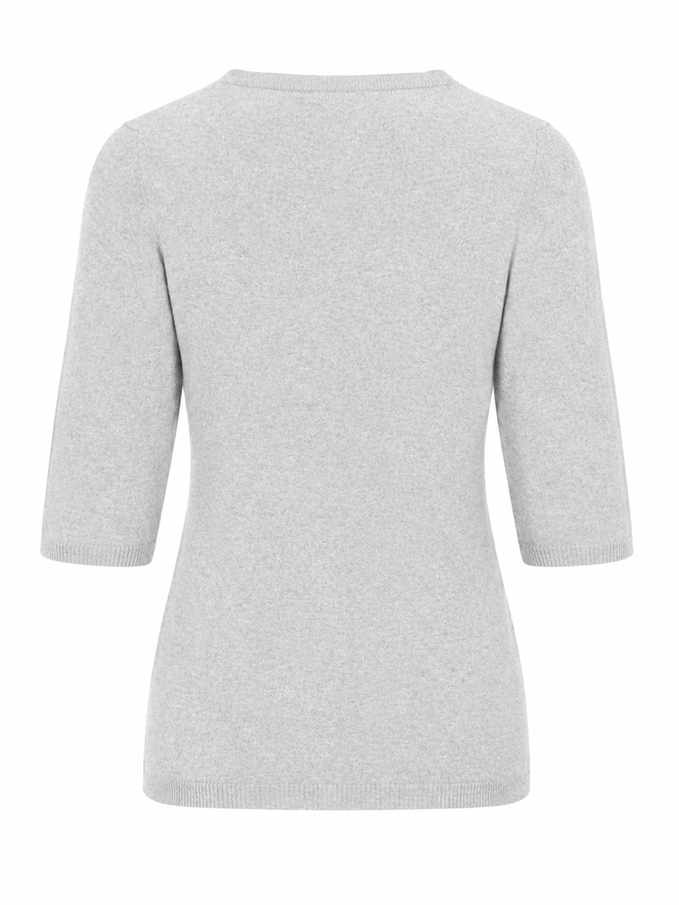 LA ROSE maglia 3/4 cashmere rosso