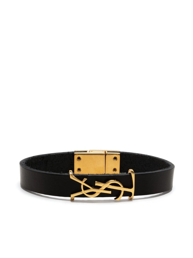YSL charm leather bracelet