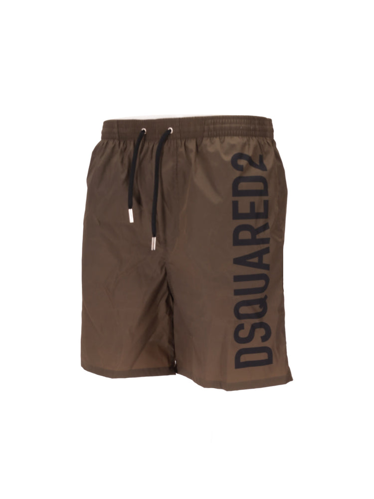 logo-print swim shorts