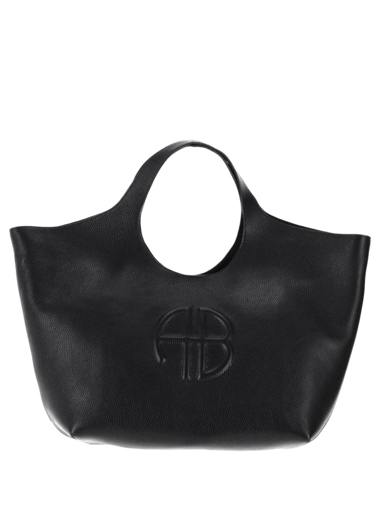 LILI TOTE BLACK PEBBLED