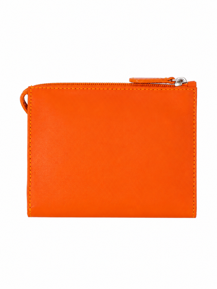 minimal leather make-up bag