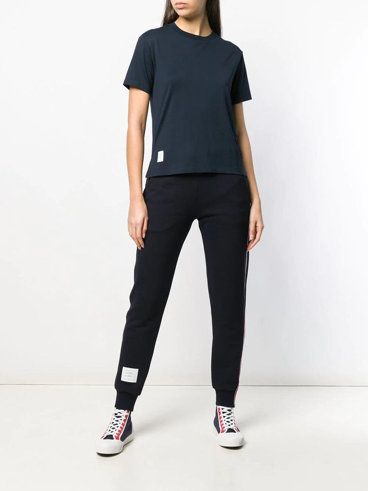 RELAXED FIT SS TEE WITH SIDE SLITS IN LT WEIGHT JERSEY