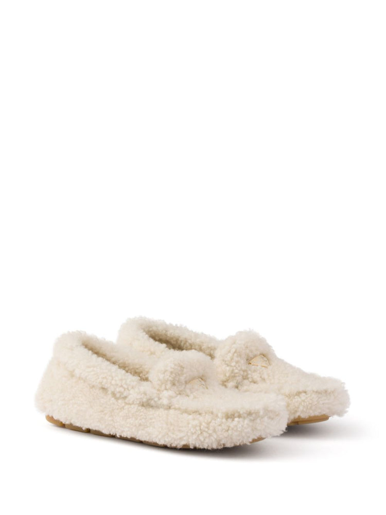 shearling driving shoes