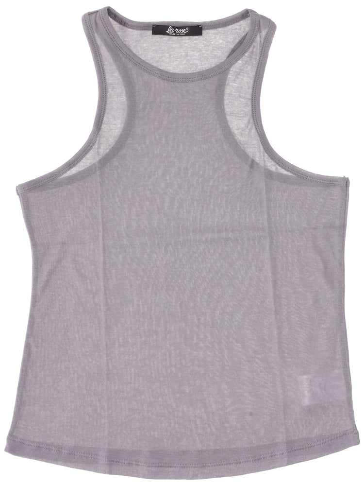 light jersey cotton cropped tank top