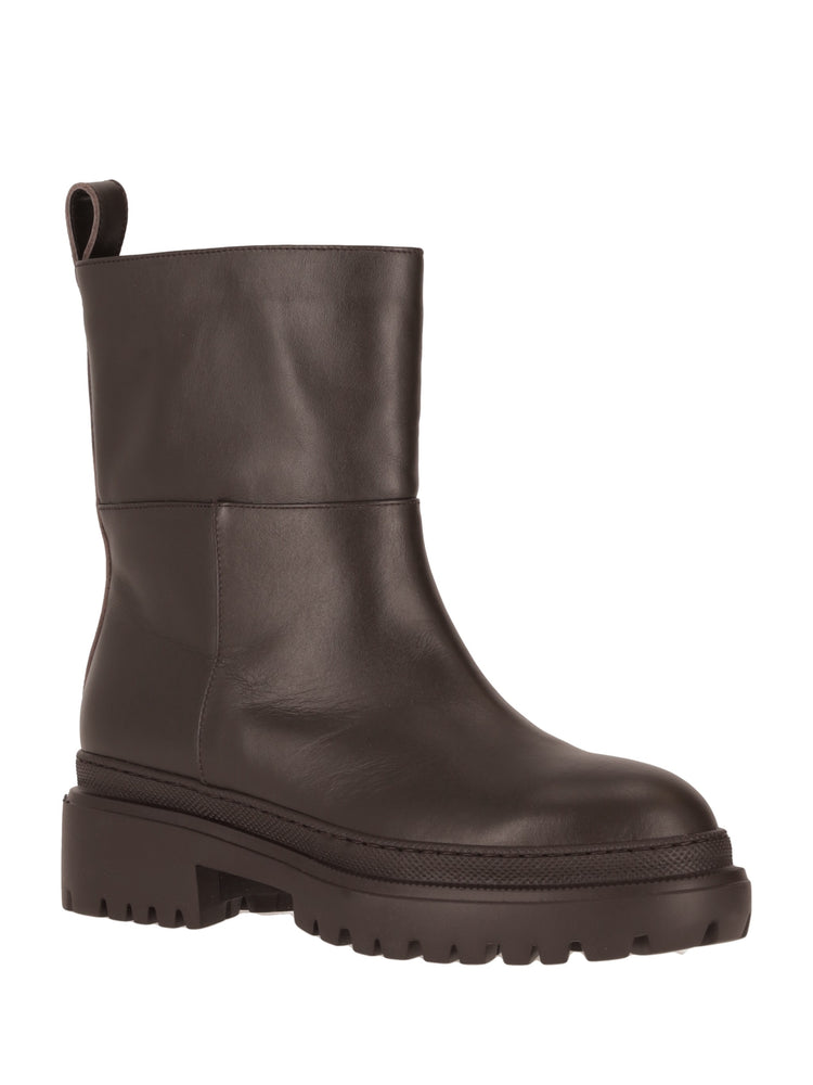 L'AUTRE CHOSE ankle leather boots