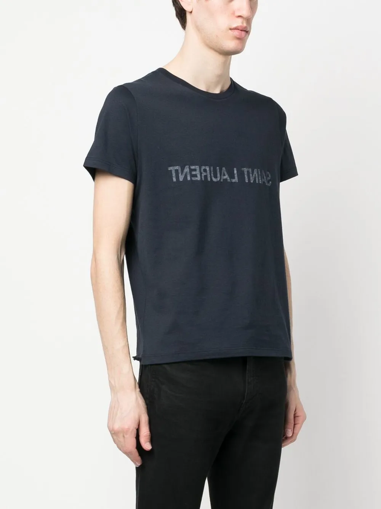 Reverse cotton T-shirt