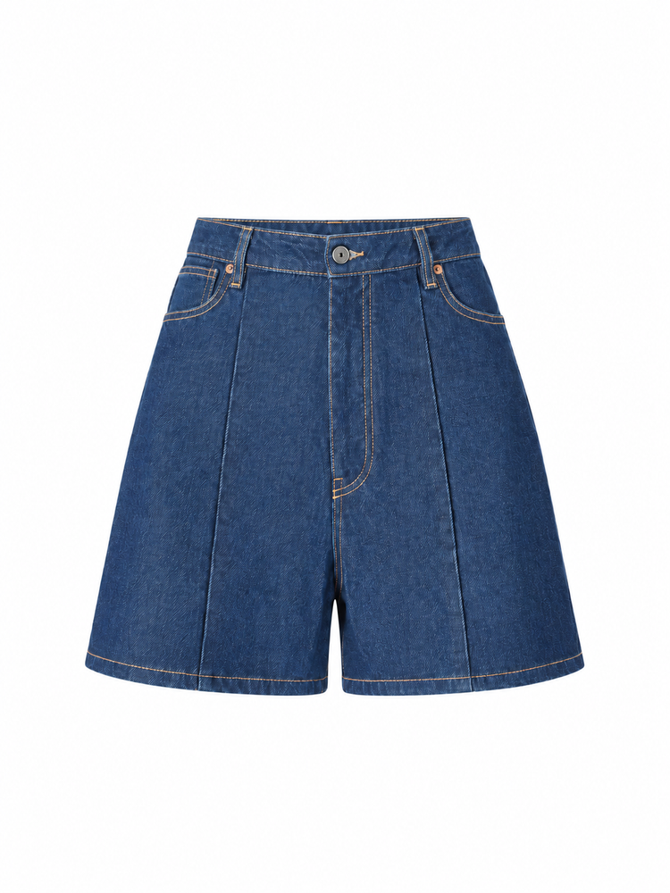 MIDNIGHT BLUE DENIM SHORTS