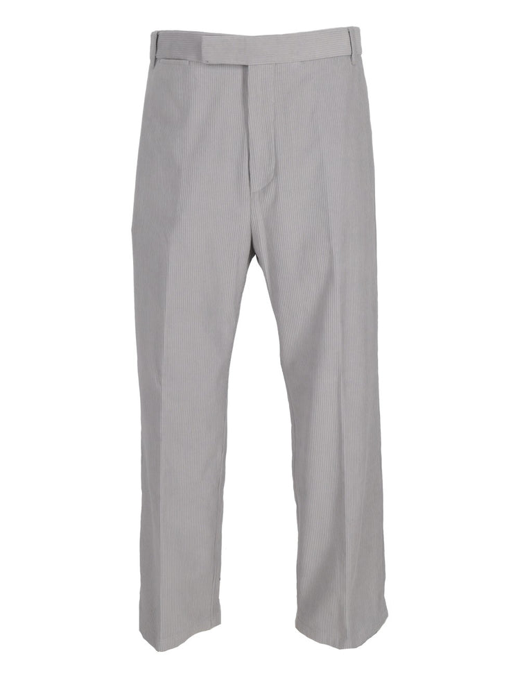 mid-rise straight-leg trousers