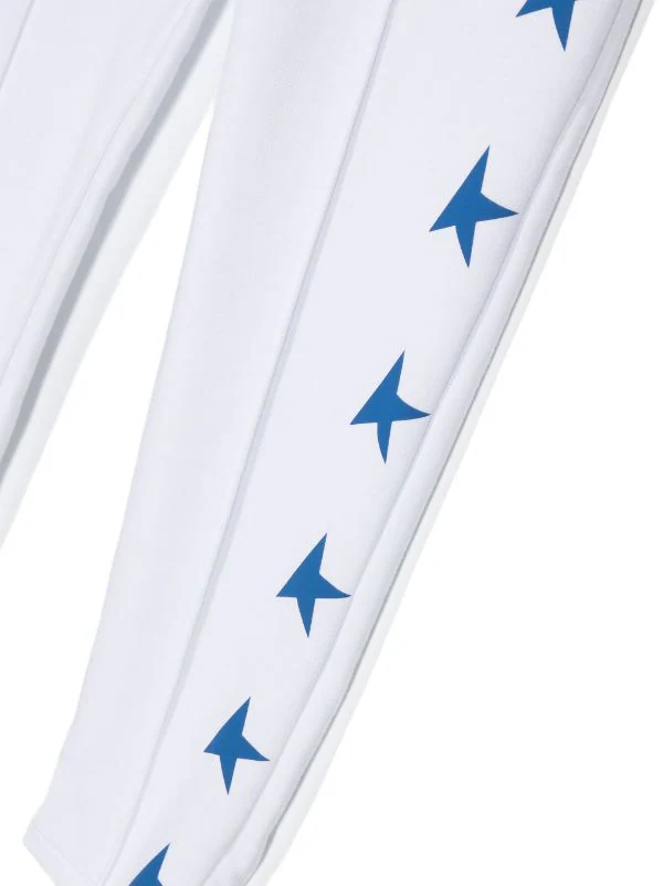 star-print track pant