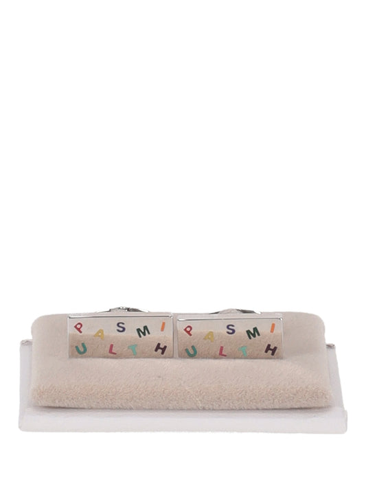 MEN CUFFLINK LOGO LETTERS