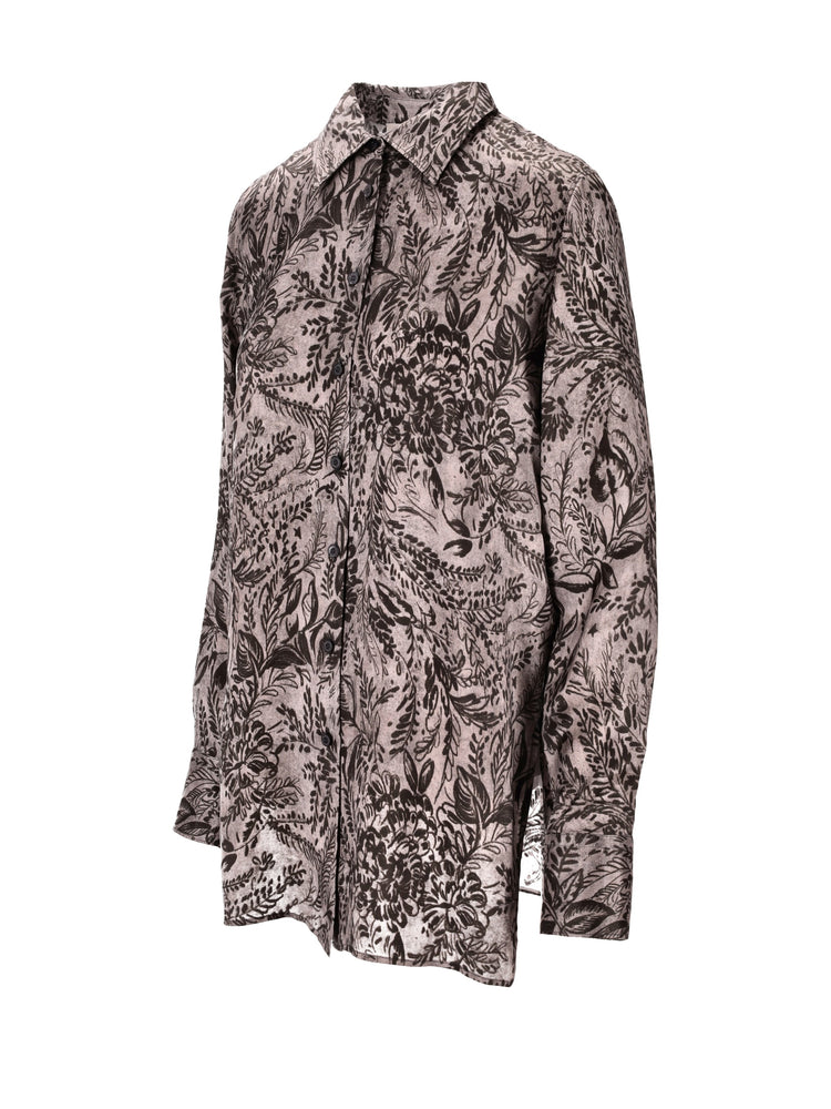 GOLDEN W'S SHIRT PAJAMAS VISCOSE TWILL TOILE DE JOUY ALL-OVER PRINTED